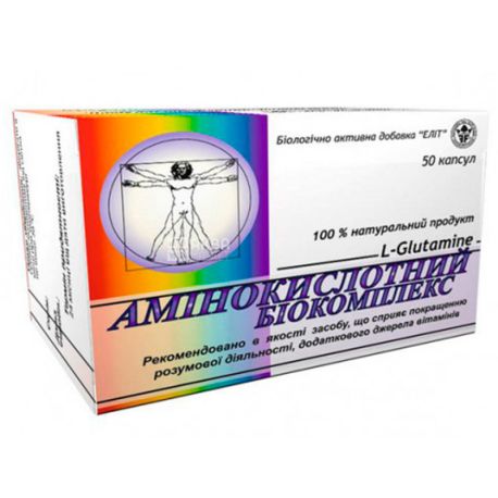 Elit Pharm, Amino Acid Biocomplex, Dietary Supplement, 50 Capsules