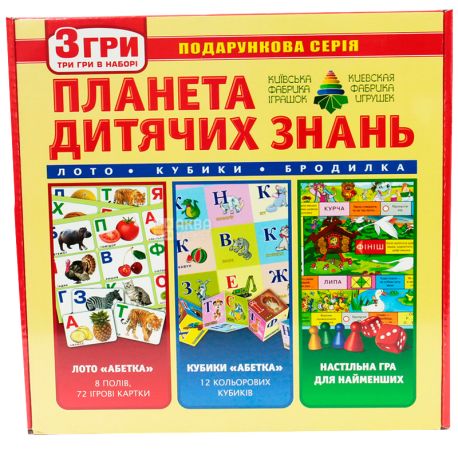 Energy plus, Board game 3 in 1, Planet of children's knowledge, for children from 3 years