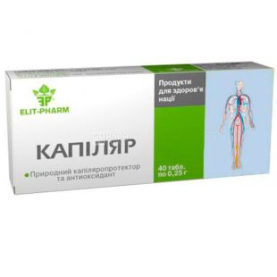 Elit Pharm, Капіляр, дієтична добавка, 40 капсул