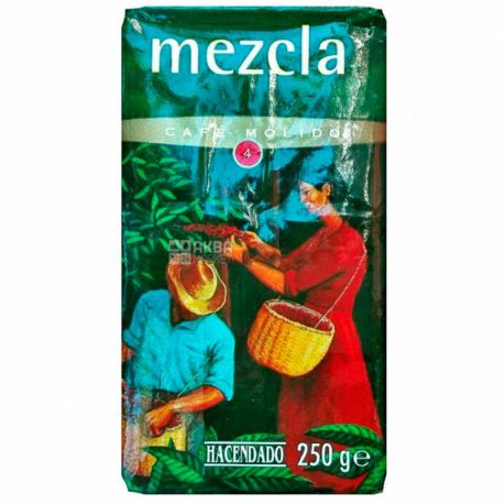 Hacendado Mezcla Sabor Fuerte, Кава мелена, 250 г