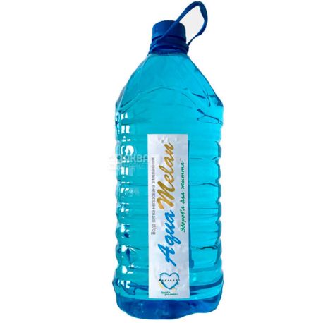 AquaMelan, 6 л, АкваМелан, Вода негазована з меланіном, ПЕТ