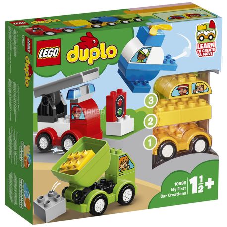 LEGO duplo, Конструктор, Мої перші машини, для дітей від 1,5 року