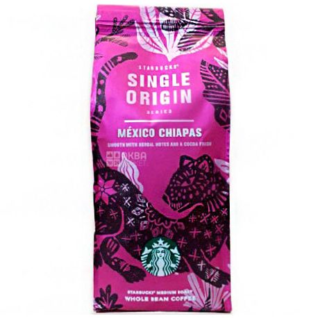 Starbucks Mexico Chiapas, 250 г, Кава Старбакс Мексико Чіапас, середнього обсмаження, в зернах