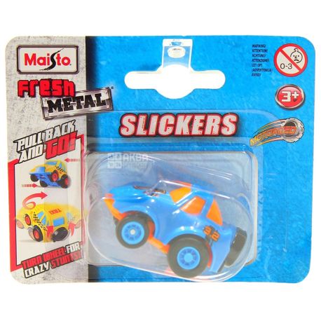 Maisto, Машинка инерционная Slickers, металл, пластик, для детей от 3-х лет