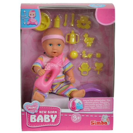 Simba, Мини-пупс, New Born Baby, для детей от 3-х лет