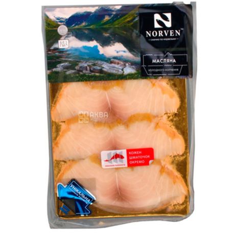 Norven, Риба масляна, холодного копчення, скибочками, 120 г