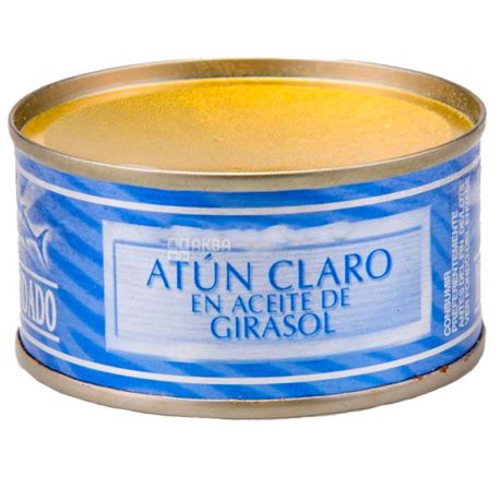 Hacendado, Tuna in sunflower oil, 80 g