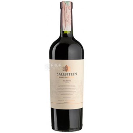 Salentein, Merlot Barrel Selection, Вино красное сухое, 0,75 л