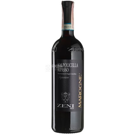 Zeni, Вино красное сухое, Valpolicella Superiore Ripasso Marogne, 0,75 л