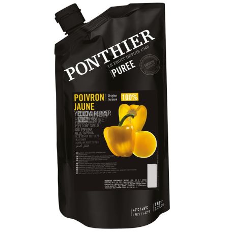 Ponthier, Пюре Желтый перец охлажденное, 1 кг