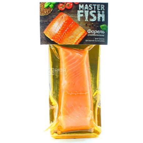 Master Fish, Форель слабосоленая, филе, 240 г