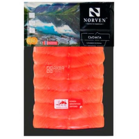 Norven, lightly salted salmon, sliced, 230 g