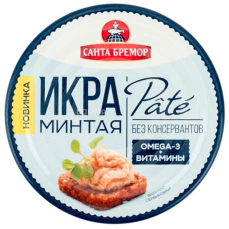 Санта Бремор, Ікра мінтая, Pate, 90 г