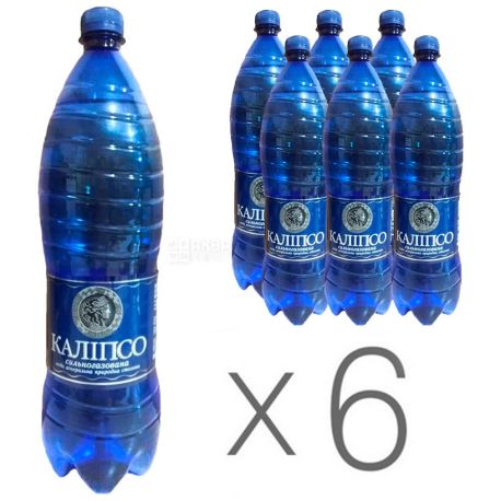 Калипсо, 1,5 л, Упаковка 6 шт., Вода слабогазированная, ПЭТ