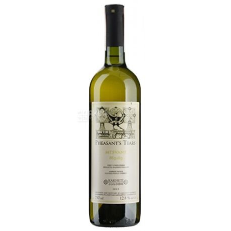 Pheasant's Tears, Mtsvane,Вино белое сухое, 0,75 л