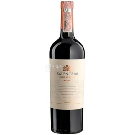 Salentein, Dry red wine Malbec Barrel Selection, 14%, 0.75 l