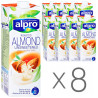 Alpro Almond Unsweetened, Упаковка 8 шт. по 1 л, Алпро, Миндальное молоко без сахара и лактозы, витаминизированное