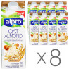 Alpro Almond and Oat, Упаковка 8 шт. по 1 л, Алпро, Миндально-овсяное молоко, витаминизированное