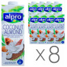 Alpro Coconut and Almond, Упаковка 8 шт. по 1 л, Алпро, Миндально-кокосовое молоко, витаминизированное