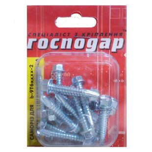 Господар, Саморіз по металу з шестигранною головкою і буром, 5,5х32 мм