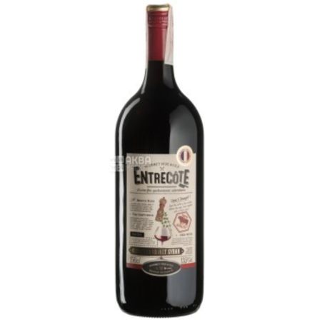 Gourmet Pere & Fils, Entrecote, Вино червоне напівсухе, 1,5 л