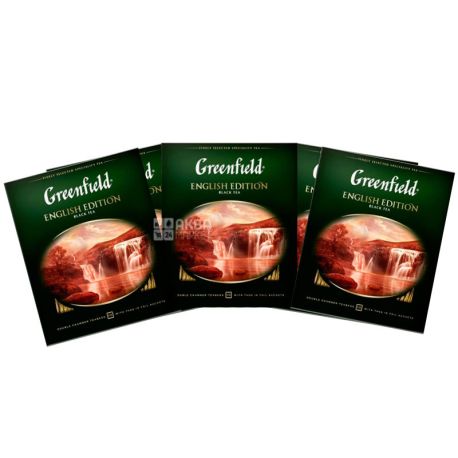 Greenfield, English Edition, 100 пак. x 2 г, Чай Гринфилд,Инглиш Эдишн, черный, HoReCa