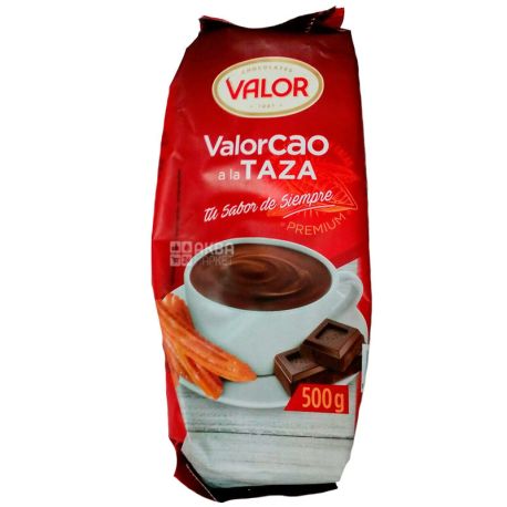 Valor, Cao a la Taza, 500 г, Валор, Какао-порошок, без цукру
