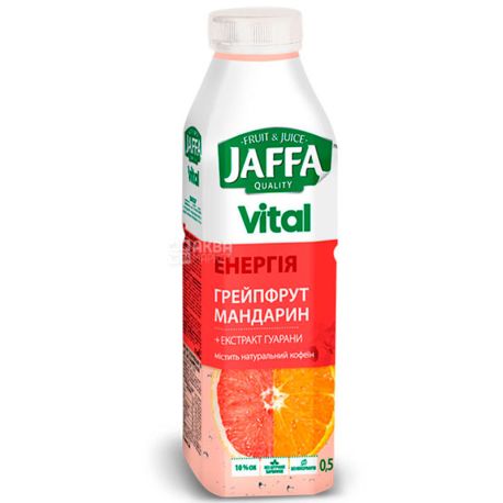 Jaffa Vital Energy, Drink, Grapefruit-Mandarin with Guarana extract, 0.5 L