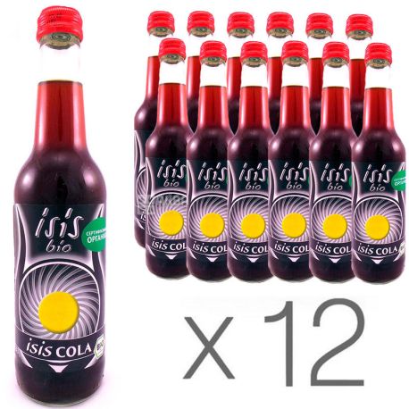 Eos Bio, Isis Cola, Упаковка 12 шт. по 0,33 л, Эос Био, Кола, Вода сладкая, органическая, стекло