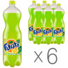 Fanta, Лимон, Упаковка 6 шт. по 1,5 л, Фанта, Вода солодка, з натуральним соком, ПЕТ
