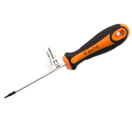 Lemanso, Torx screwdriver LTL50001, orange-black, 6x75 mm