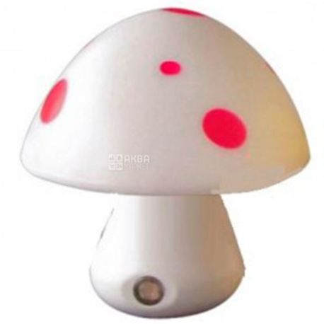 Lemanso NL16, Ночник, Гриб, 3 LED 6500K, с сенсором, белый