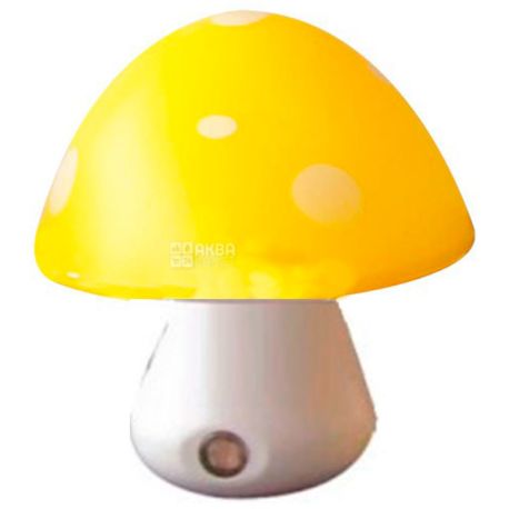Lemanso NL16, Night Light, Mushroom, 3 LED 6500K, with sensor, yellow