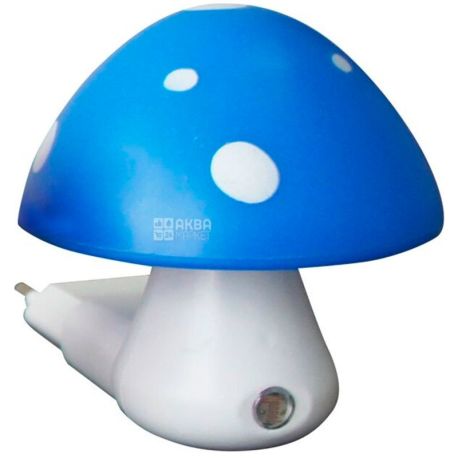 Lemanso NL16, Night Light, Mushroom, 3 LED 6500K, with sensor, blue