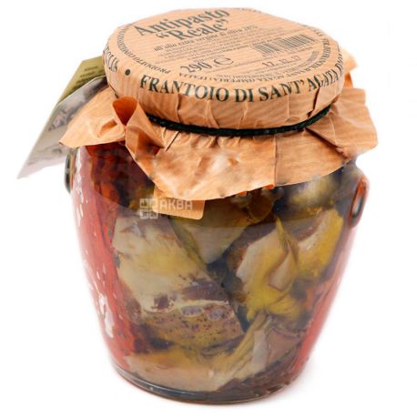 Frantoio di Sant'Agata d'Oneglia, Консервированные овощи Antipasto reale в оливковом масле, 290 г