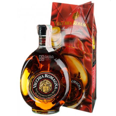 Vecchia Romagna, Бренди Etiqhetta Nera (black label), 0,7 л