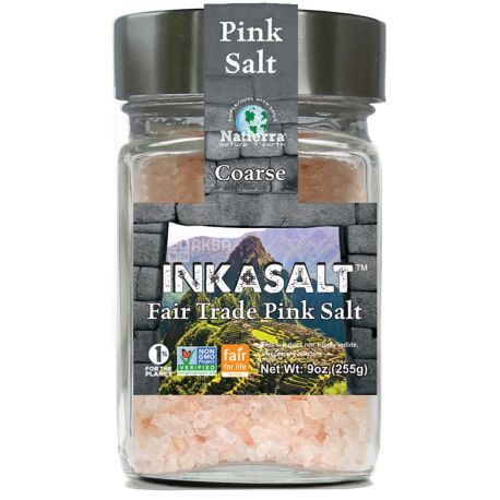 Natierra, Fair Trade Pink Salt, 255 g