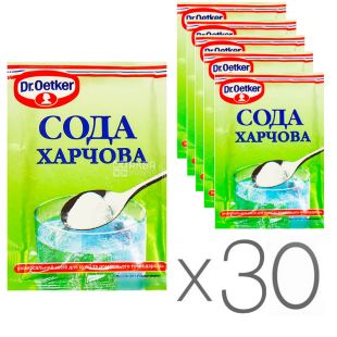Dr. Oetker, Сода пищевая, 50 г, упаковка 30 шт.