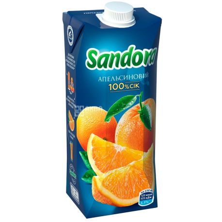 Sandora, Апельсиновий, 0,5 л, Сандора, Сік натуральний