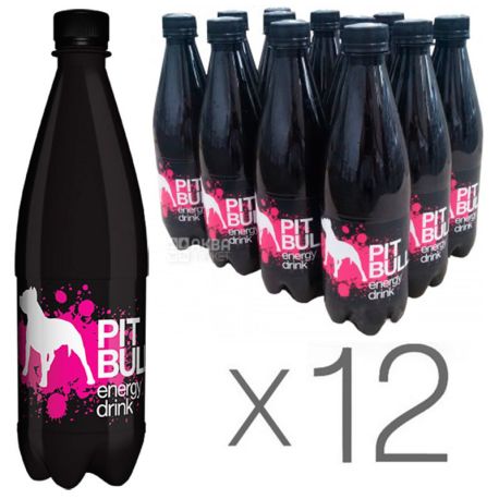 Pit Bull, Energy drink, 0.5 L, pack of 12 pcs.
