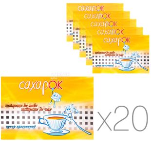 Сахарок, Упаковка 20 шт. х 850 г, Цукор-рафінад буряковий, білий