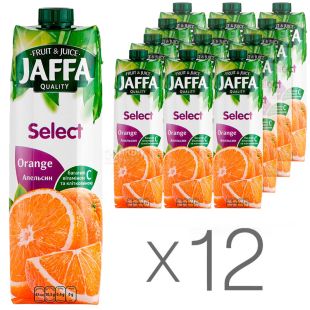 Jaffa Select, Упаковка 12 шт. х 0,95 л, Нектар натуральний Апельсиновий Джаффа