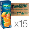 andora, Апельсиновий, 0,25 л, Сандора, Сік натуральний, упаковка 15 шт.