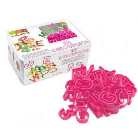ScrapCooking, Форма для випічки букв і цифр, 36 форм