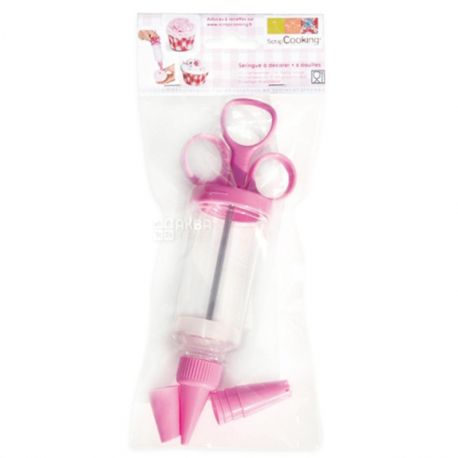ScrapCooking, Pastry Syringe, 6 Tips
