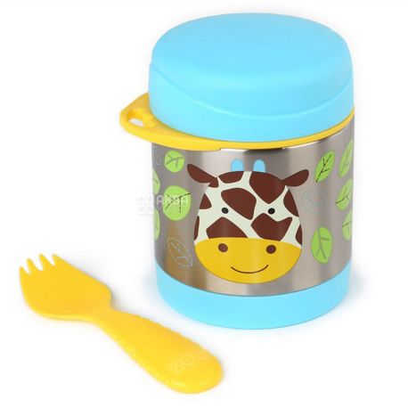 Skip Hop, Thermos child Giraffe, with cutlery, 0.325 l