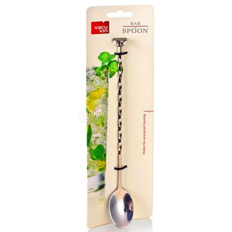 Vacu Vin, Bar spoon, 27.5 cm, stainless steel