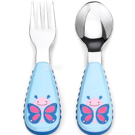 Skip Hop, Cutlery Butterfly, Baby, Fork and Spoon