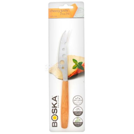 Boska Holland Bamboo, Нож для нарезания мягкого и полумягкого сыра, 32 см