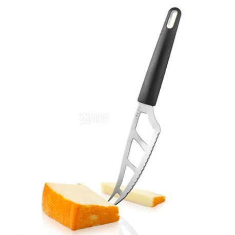 Boska Holland, Knife for semi-soft and hard cheese, black handle, 29 cm